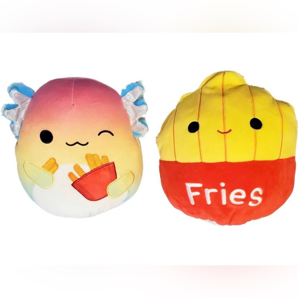 Squishmallow Flip-A-Mallow 8” Aika The Axolotl & Floyd Fries NWT